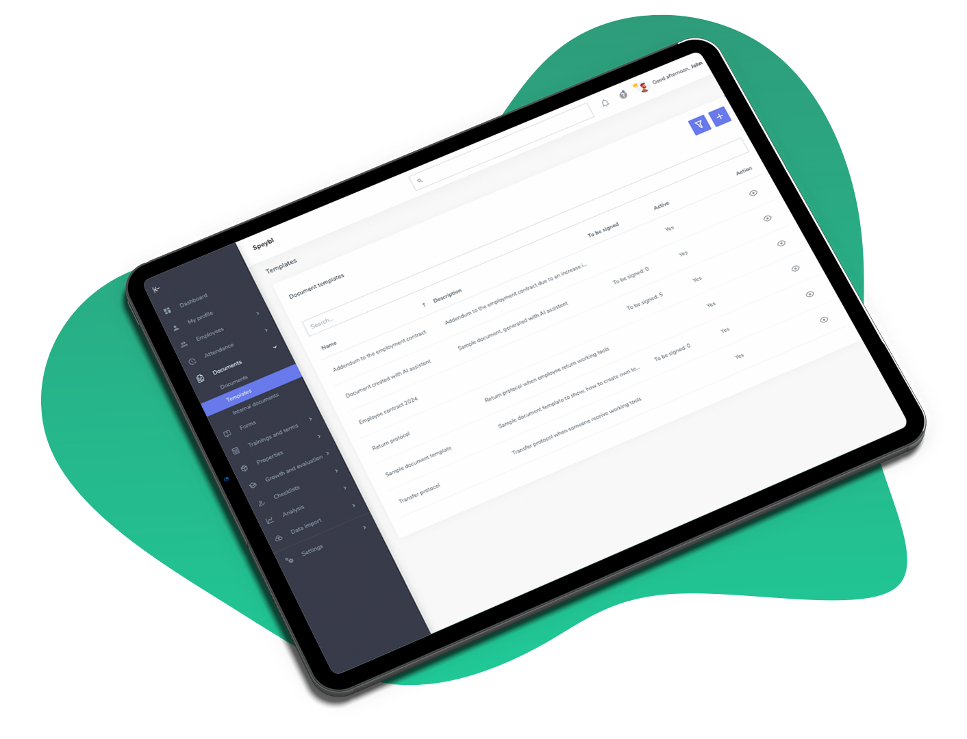 Automatic creation of documents and their signing